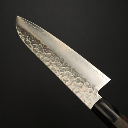 Shisei Swedish Steel Tsuchime Santoku 180mm