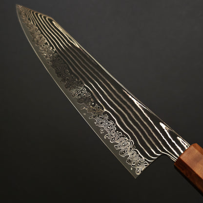 Kanjo SG2 Damascus Kiritsuke Gyuto 210mm