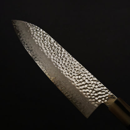 Shisei VG10 33 Layers Hammered Damascus Santoku 180mm
