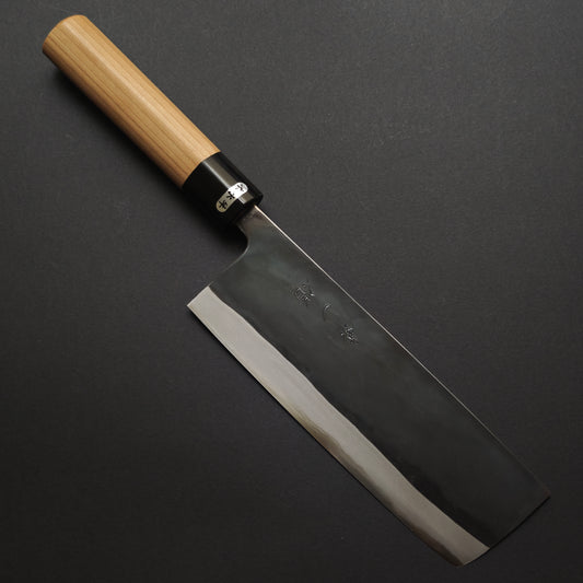 Toyama/ Watanabe Pro Blue 2 Kurochi Nakiri 180mm - Ho