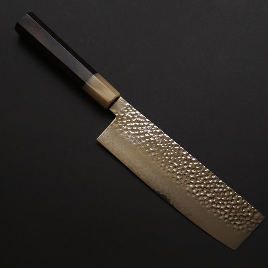 Shisei VG10 33 Layers Hammered Damascus Nakiri 170mm