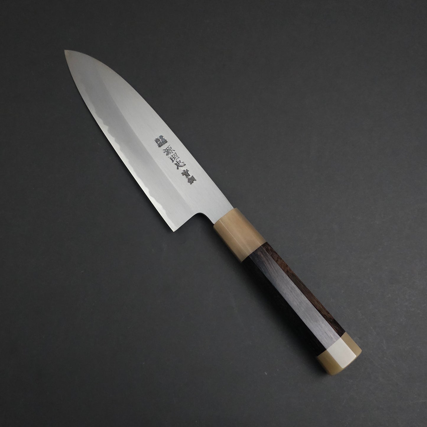 Black Ebony With Dual Blond Buffalo Horn Ferrule