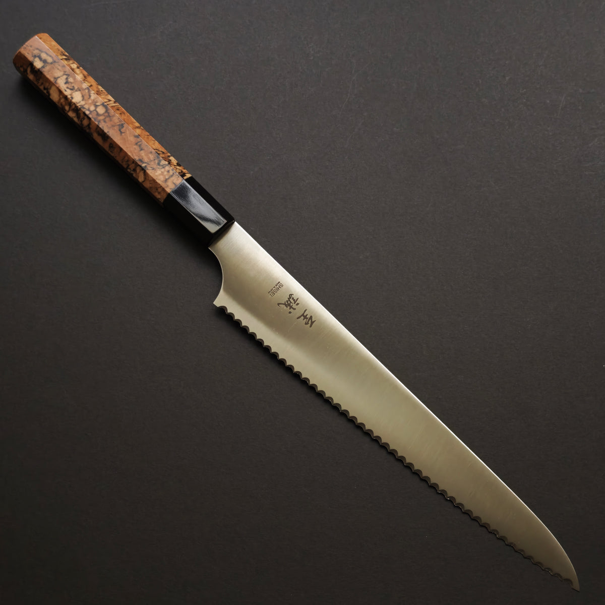 Stained-grain Maplewood with Dark Buffalo Horn Ferrule Sujihiki