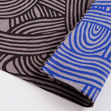 Furoshiki wrapping cloth-Isa monyo Reversible, Knot dark grey/blue 480mmx480mm