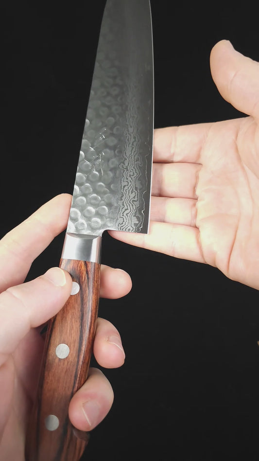 Shisei VG10 Tsuchime Damascus Gyuto Knife 210mm